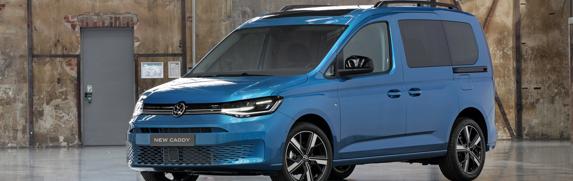 nieuwe caddy blauw