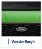 Groene Ford grille met Van der Burgh logo er onder